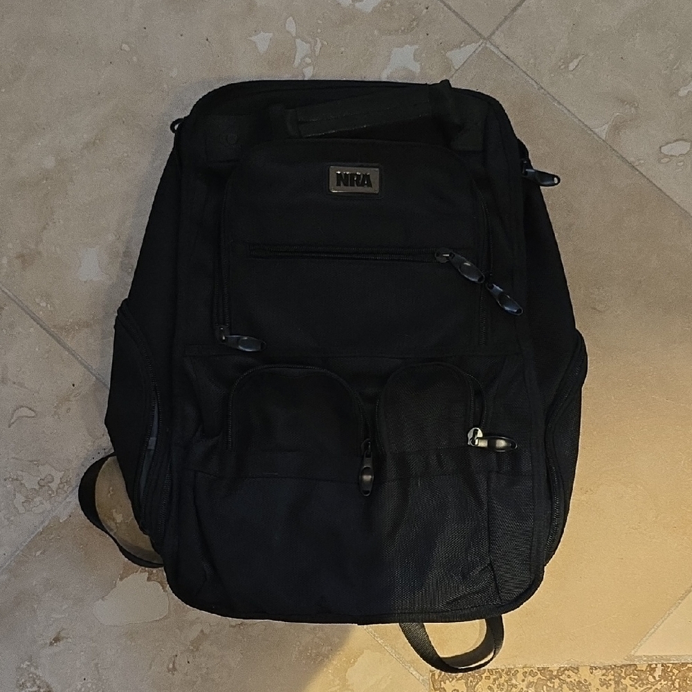 NRA Midnight Black Men's Backpack NEW